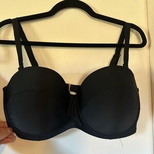 Black Adore Me 38G bikini top/0X bottom
